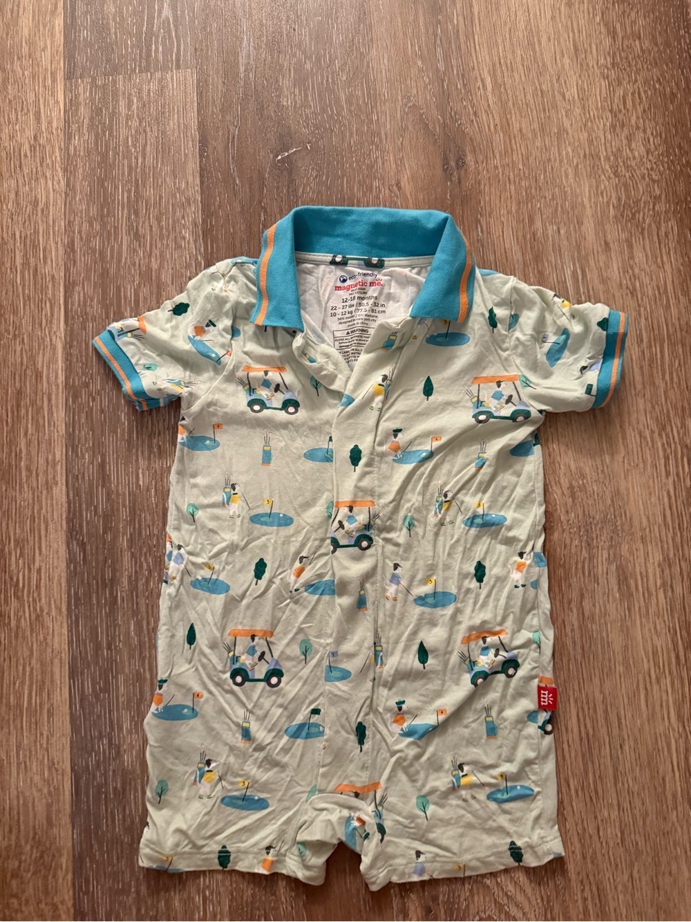 Magnetic Me Golf Polo Romper